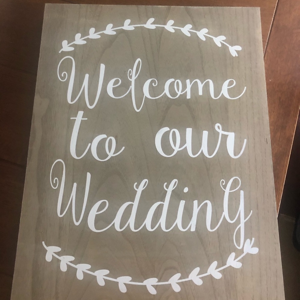 Welcome to our wedding sign